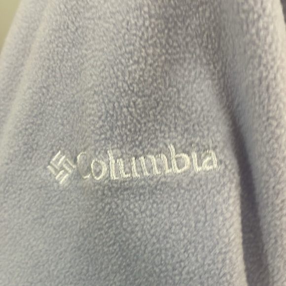 Columbia fleece jacket partial zip pull over lilac lavender purple womens size L - Picture 7 of 10